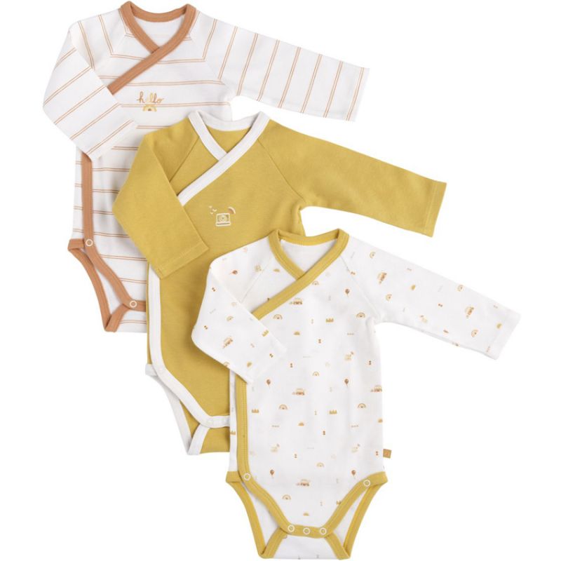 Lot de 3 bodies Sunlight (naissance) Sauthon Produit 1 grande taille