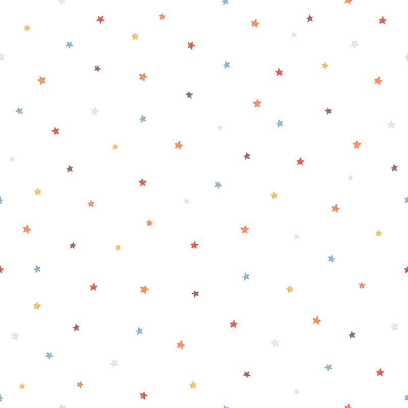 Papier peint Stars Mix Colors (50 cm x 10 m) Lilipinso