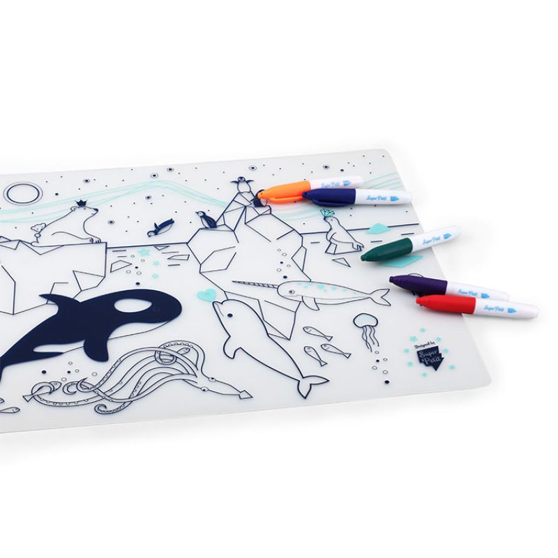 Set de table à colorier Sur la banquise Super Petit