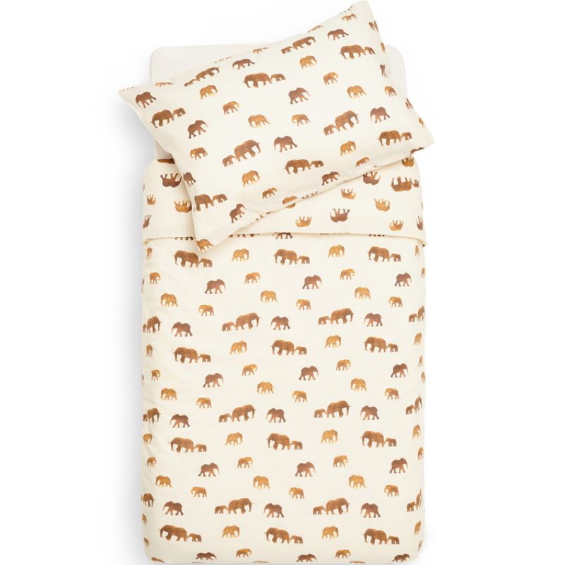 Housse de couette + taie d'oreiller Savannah (100 x 140 cm) Jollein