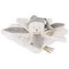 Doudou plat pétales Ours Argent (25 cm) Doudou et Compagnie Produit 1