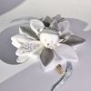Doudou plat pétales Ours Argent (25 cm) Doudou et Compagnie Ambiance 8