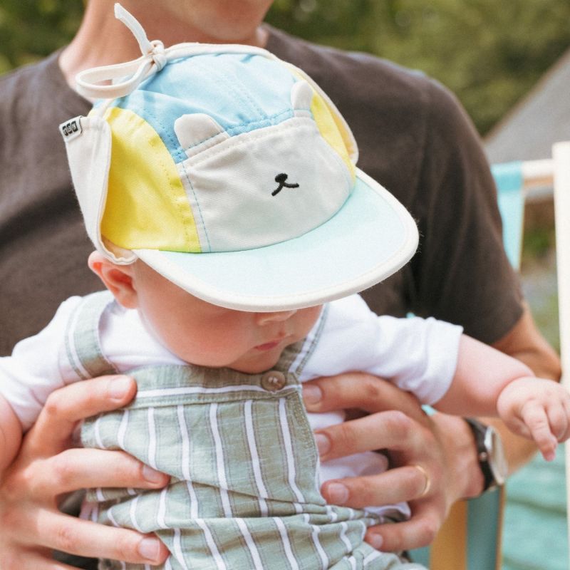 Casquette anti-UV Camper Fun Ourson Bleu (12-24 mois) KI et LA Ambiance 2