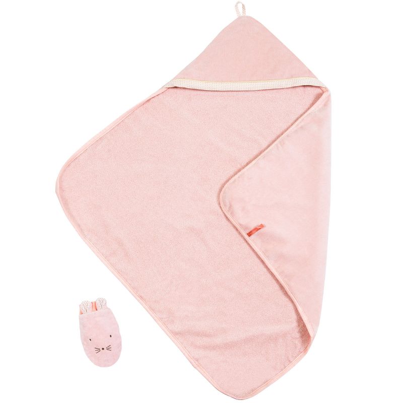Cape de bain + gant Il était une fois (80 x 80 cm) Moulin Roty