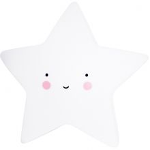 Petite veilleuse étoile blanche  par A Little Lovely Company