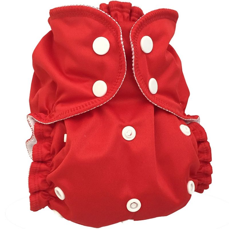 Couche lavable TE2 Tout En 2 Tomate cerise (Taille unique : 2,8 à 16 kg) AppleCheeks