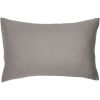 Taie d'oreiller pur coton Gris tourterelle (40 x 60 cm) - Kadolis