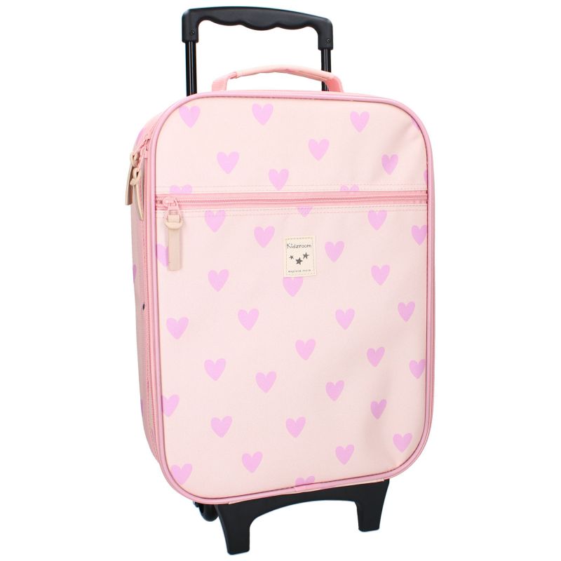 Valise à roulettes enfant Cœurs rose Kidzroom Produit 1