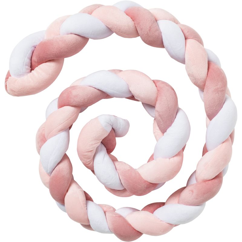 Tresse décorative rose et blanche (200 cm) Babycalin
