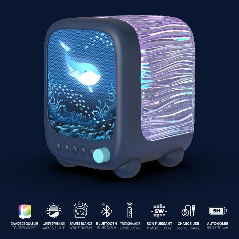 Veilleuse et enceinte sans fil Wavy Light Abyss MOB Ambiance 4