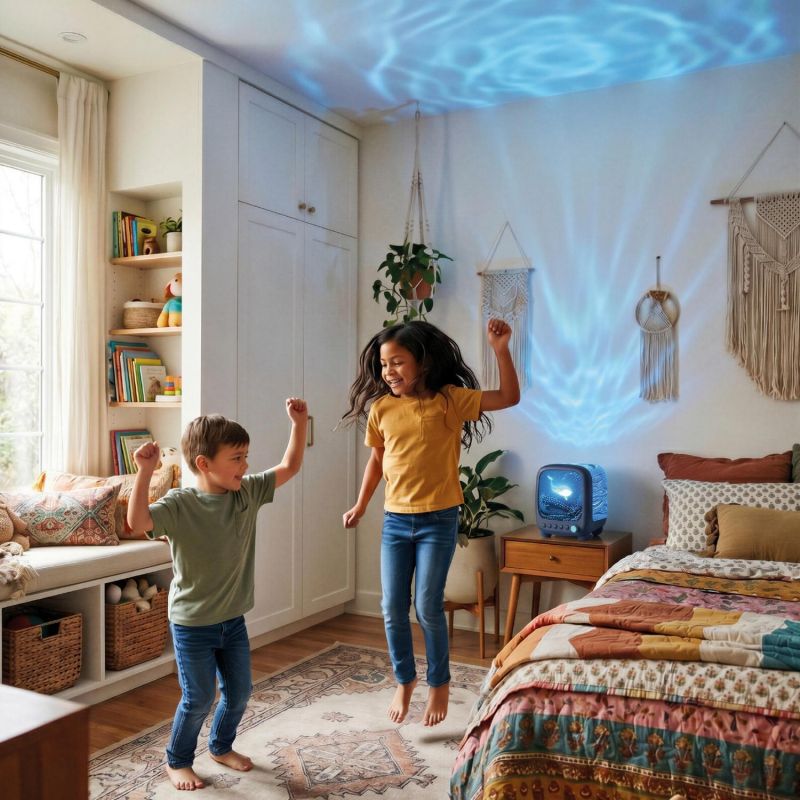 Veilleuse et enceinte sans fil Wavy Light Abyss MOB Ambiance 6