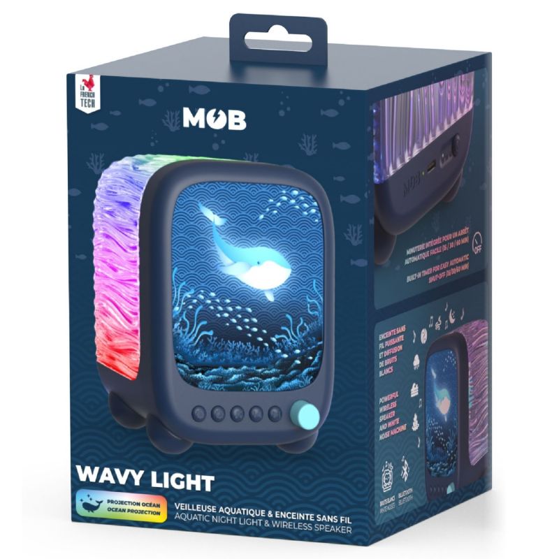 Veilleuse et enceinte sans fil Wavy Light Abyss MOB Packaging 8