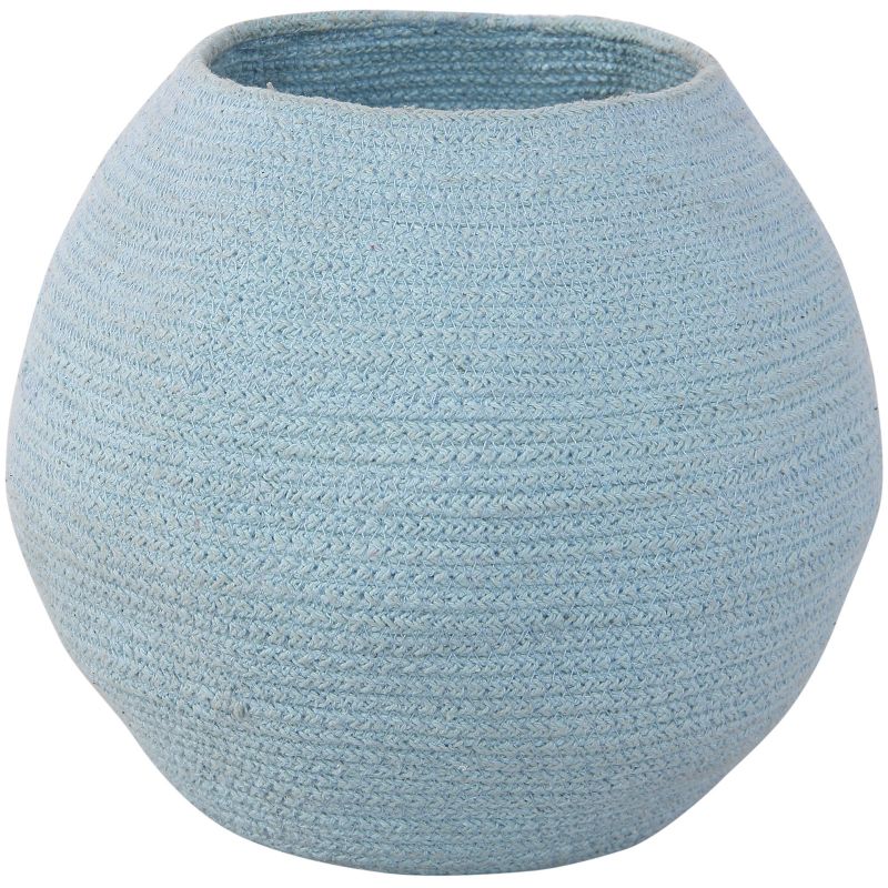 Panier de rangement en coton boule Tribute to Cotton bleu (27 x 30 x 30 cm) Lorena Canals