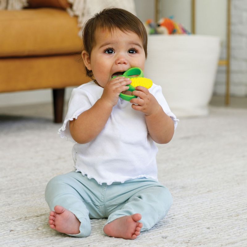 Coffret anneaux de dentition silicone Légumes Infantino Ambiance 2