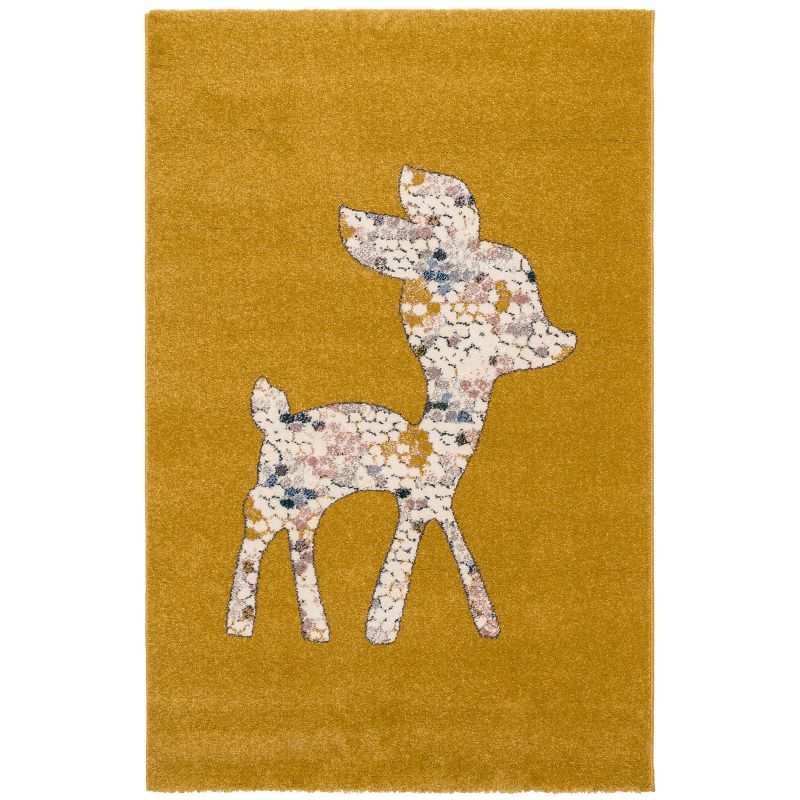 Tapis rectangulaire Faon jaune (80 x 150 cm) AFKliving