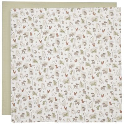 Lot de 2 maxi-langes en gaze de coton Barn Buddies (115 x 115 cm)