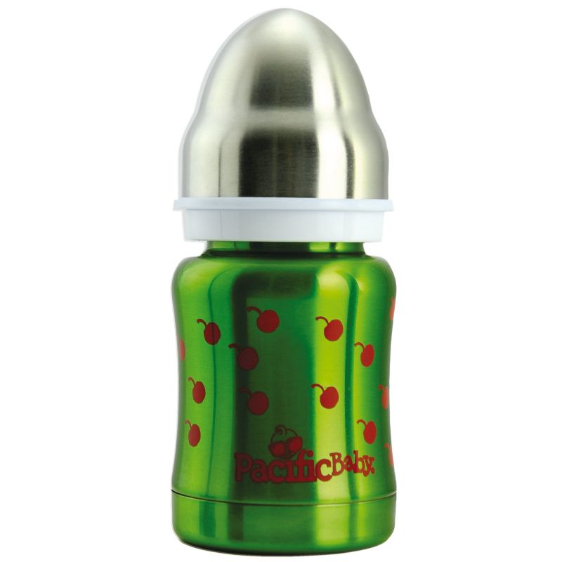 Biberon inox isotherme Cerise (120 ml) Pacific Baby