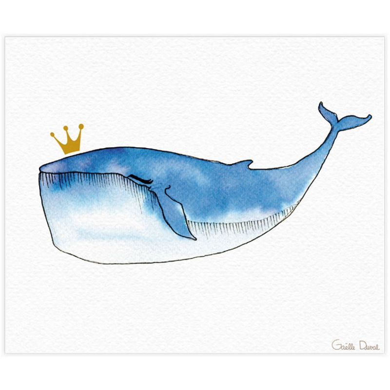 Carte Baleine (15 x 18 cm) Gaëlle Duval