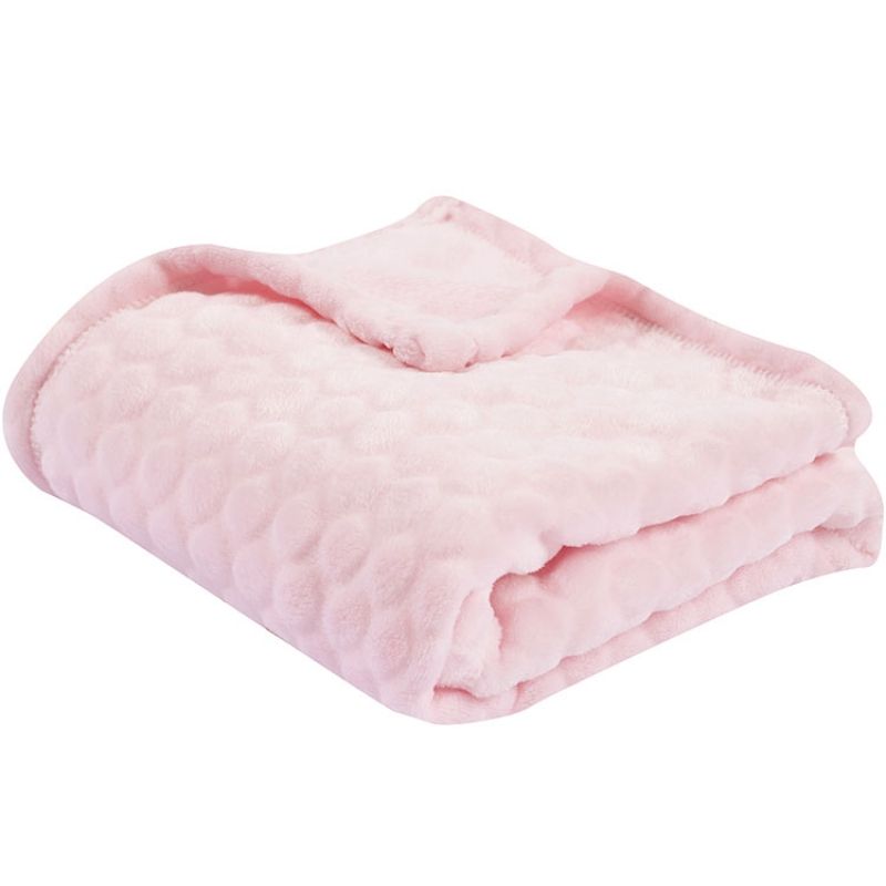 Couverture bubulle rose (75 x 100 cm) Domiva