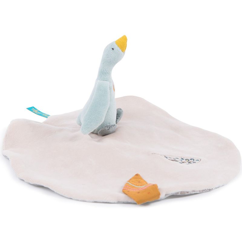 Doudou attache sucette petite oie Olga Le voyage d'Olga Moulin Roty