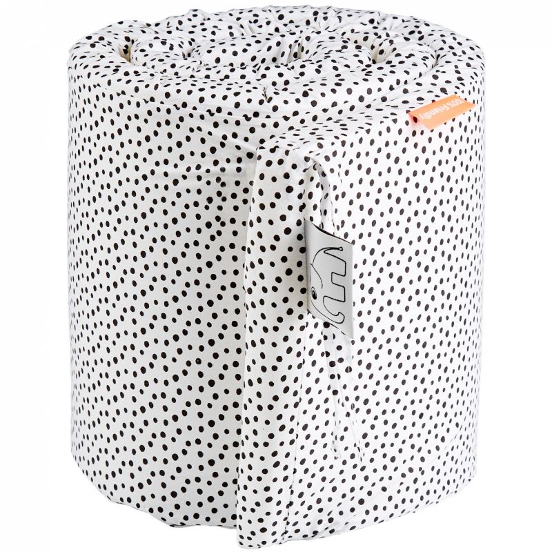 Tour de lit Happy Dots gris (pour lit 60 x 120 cm) Done by Deer