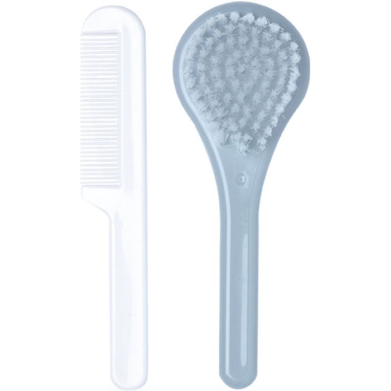 Set de coiffure brosse et peigne bleu céleste Luma Babycare