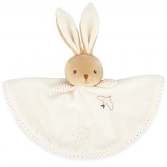 Doudou plat Lapin rond crème - Kaloo