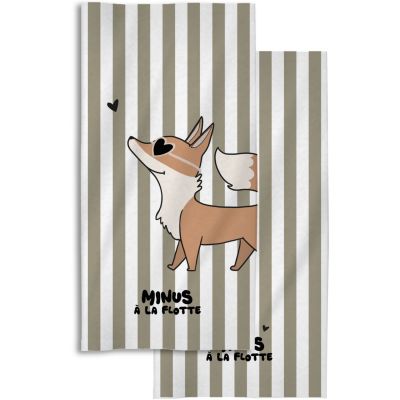 Serviette de plage Minus Renard (70x140 cm) Zakuw