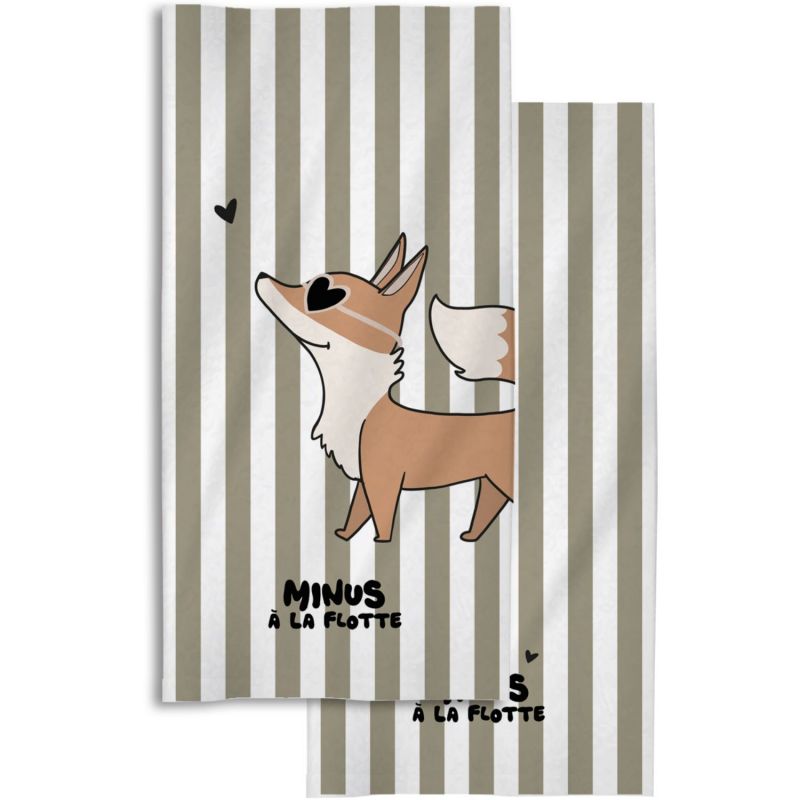 Serviette de plage Minus Renard (70x140 cm) Zakuw Produit 1