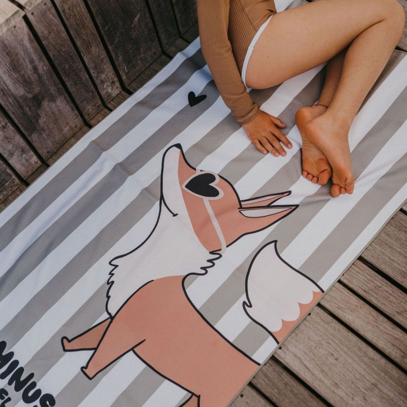 Serviette de plage Minus Renard (70x140 cm) Zakuw Ambiance 5