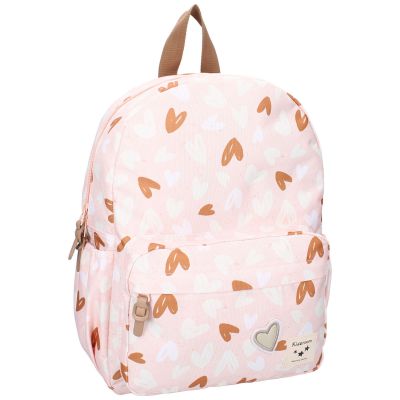 Sac à dos enfant Loving Days Coeurs rose et caramel (36 cm) Kidzroom