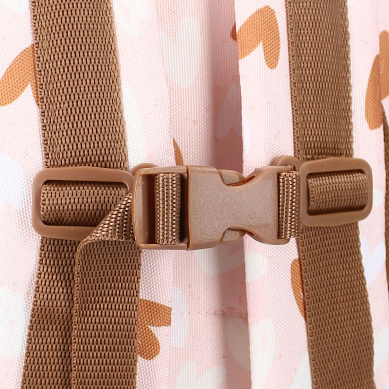 Sac à dos enfant Loving Days Coeurs rose et caramel (36 cm) Kidzroom Produit 4