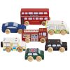 Lot de 7 voitures londoniennes en bois FSC Le Toy Van Produit 1