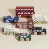 Lot de 7 voitures londoniennes en bois FSC Le Toy Van Ambiance 3