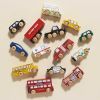 Lot de 7 voitures londoniennes en bois FSC Le Toy Van Ambiance 5