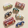 Lot de 7 voitures londoniennes en bois FSC Le Toy Van Ambiance 6