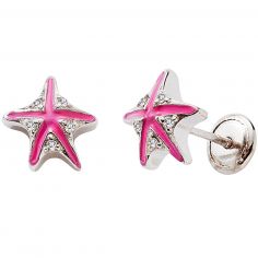 Boucles d'oreilles Etoile de mer (argent) - Baby bijoux