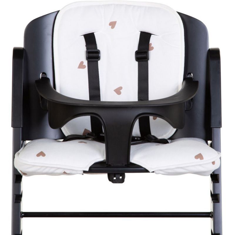 Coussin pour chaise haute Evosit jersey coeur Childhome