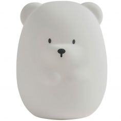 Veilleuse en silicone grand ours blanc (16 cm) - Nattou