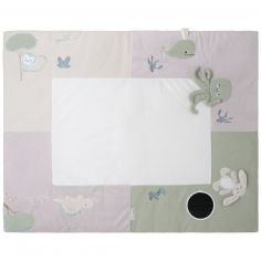 Tapis de jeu Animals Laurel Green-Warm Linen (75 x 95 cm) - Baby's Only