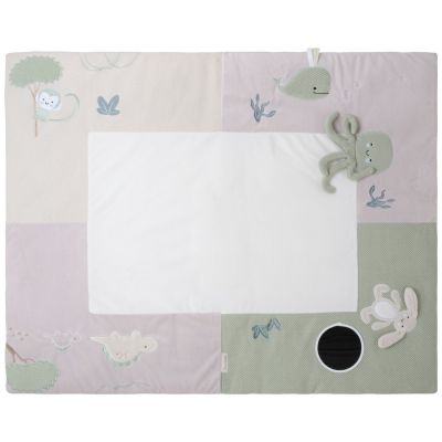 Tapis de jeu Animals Laurel Green-Warm Linen (75 x 95 cm) Baby's Only