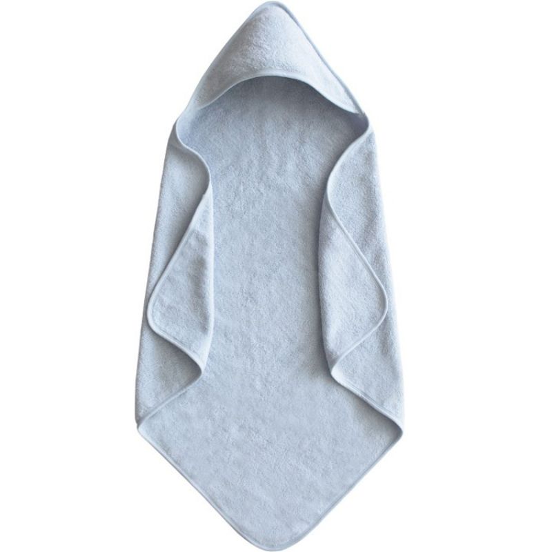 Cape de bain en coton bio Baby Blue Mushie