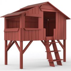 Lit cabane enfant finition laquée (coloris au choix)