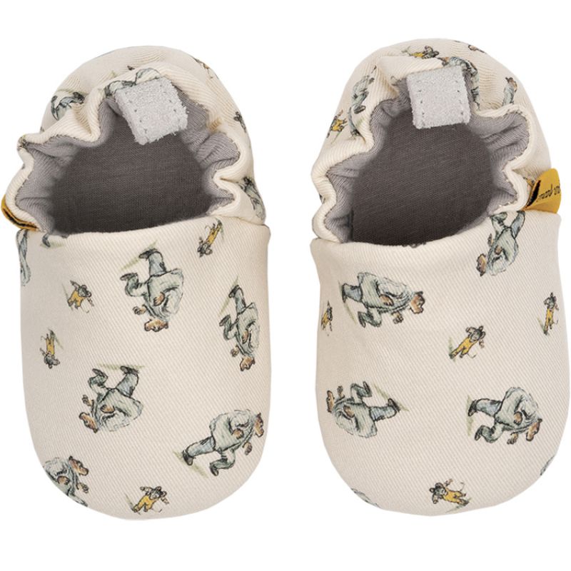 Chaussons en coton et cuir Ernest et Célestine (3-6 mois) Petit Jour Paris