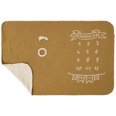 Couverture décor pour photos avec 2 accessoires havane et biscuit