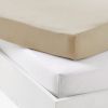 Lot de 2 draps housses en jersey Blanc-Nude (70 x 140 cm) - Reconditionné Mon P'tit Dodo Produit 2