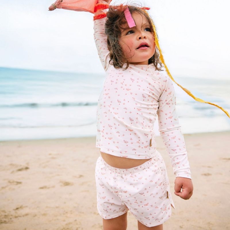 Tee-shirt anti-UV manches longues Papillons (6-12 mois) Fresk Ambiance 2