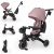 Variation Rose, noir du produit Tricycle évolutif Jazz 3 Pink de la marque Kinderkraft
