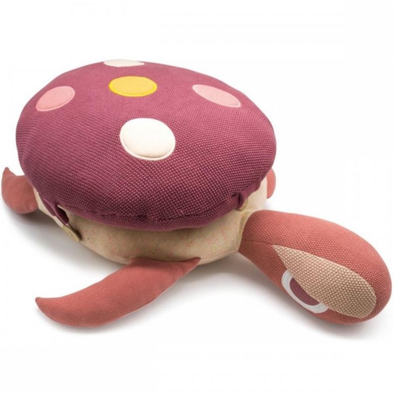 Coussin 2 en 1 tortue groseille (35 x 50 cm) L'oiseau bateau