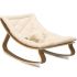 Transat à balancement Levo organic white en bois de noyer - Charlie Crane
